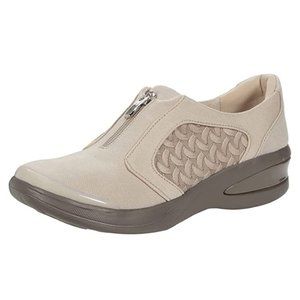BZees Simply Taupe Twill Florence Loafer